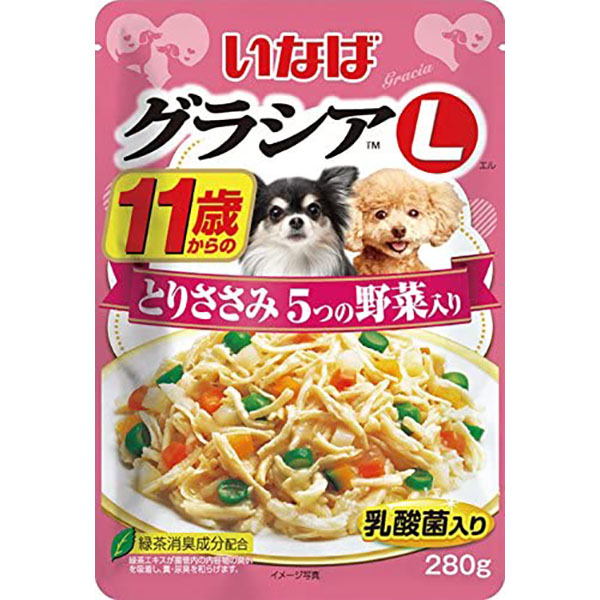 Inaba Gracial 11-Year-Old Chicken Fillet With 5 Vegetables 280g Inaba Gracial 11-Year-Old Chicken Fillet With 5 Vegetables 280g