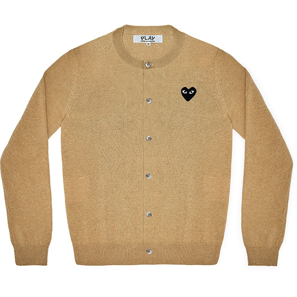 PLAY COMME des GARÇONS LADIE’S CARDIGAN (BEIGE) Style Code: Az-N023-051-3