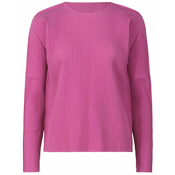 me ISSEY MIYAKE FINE KNIT PLEATS 1 #Rose Pink