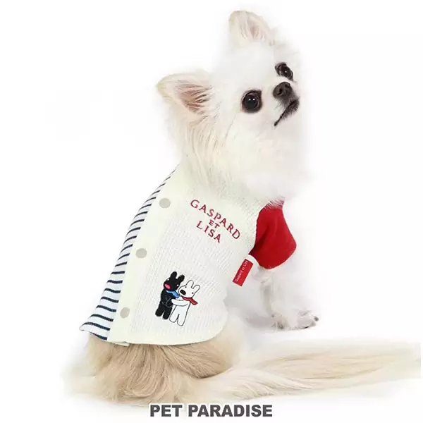 Dog Clothes Dog Lisa and Gaspard Backless T-shirt [Small Dog] Ribbed #S