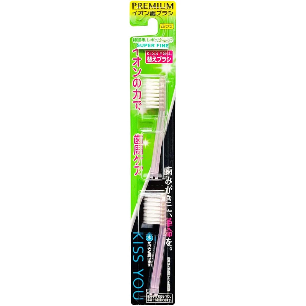 Kiss You Ion Teethbrush Super Slim Regular Refill KISSYOU负离子牙刷/牙刷头可更换 无需牙膏除牙垢H21/H22/H23