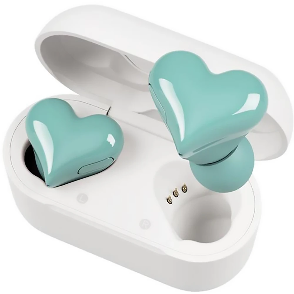 一上市就火爆的长续航蓝牙耳机Softbank Selection Heartbuds Wireless Earphones Blue日本软银公司出品心型耳机心形耳机多色入Tiffany blue!