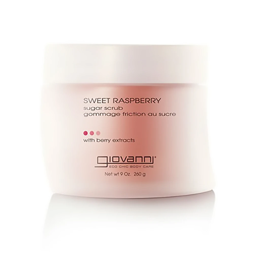 日本超火甜奶树莓有机磨砂膏[Giovanni] Sugar Body Scrub Sweet Raspberry 260g小众有机品牌Giovanni身体磨砂膏 快速物流/慢速物流