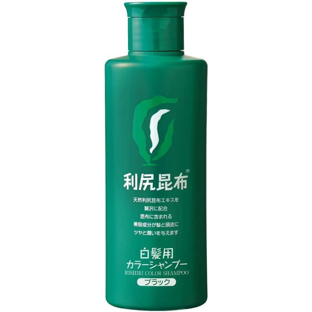 Rijiri Color Shampoo 200ml 边洗边染的利尻昆布染发洗发水染发香波 Color Shampoo 遮盖白发洗发水/露 洗染发合一 无添加海藻酸自然派 4种颜色可选