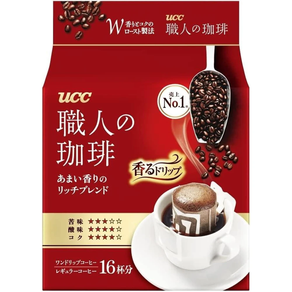 UCC Craftsman’S Drip Coffee Sweet Fragrant Rich Blend 16pcs