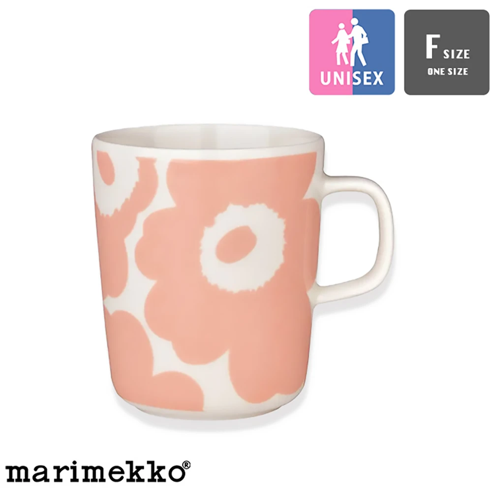 Marimekko [Japan Limited] Unikko Mug Cup [52239472599]  #Pink x White (71)