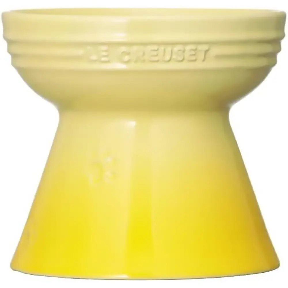 Le Creuset High Stand Pet Bowl in Soleil