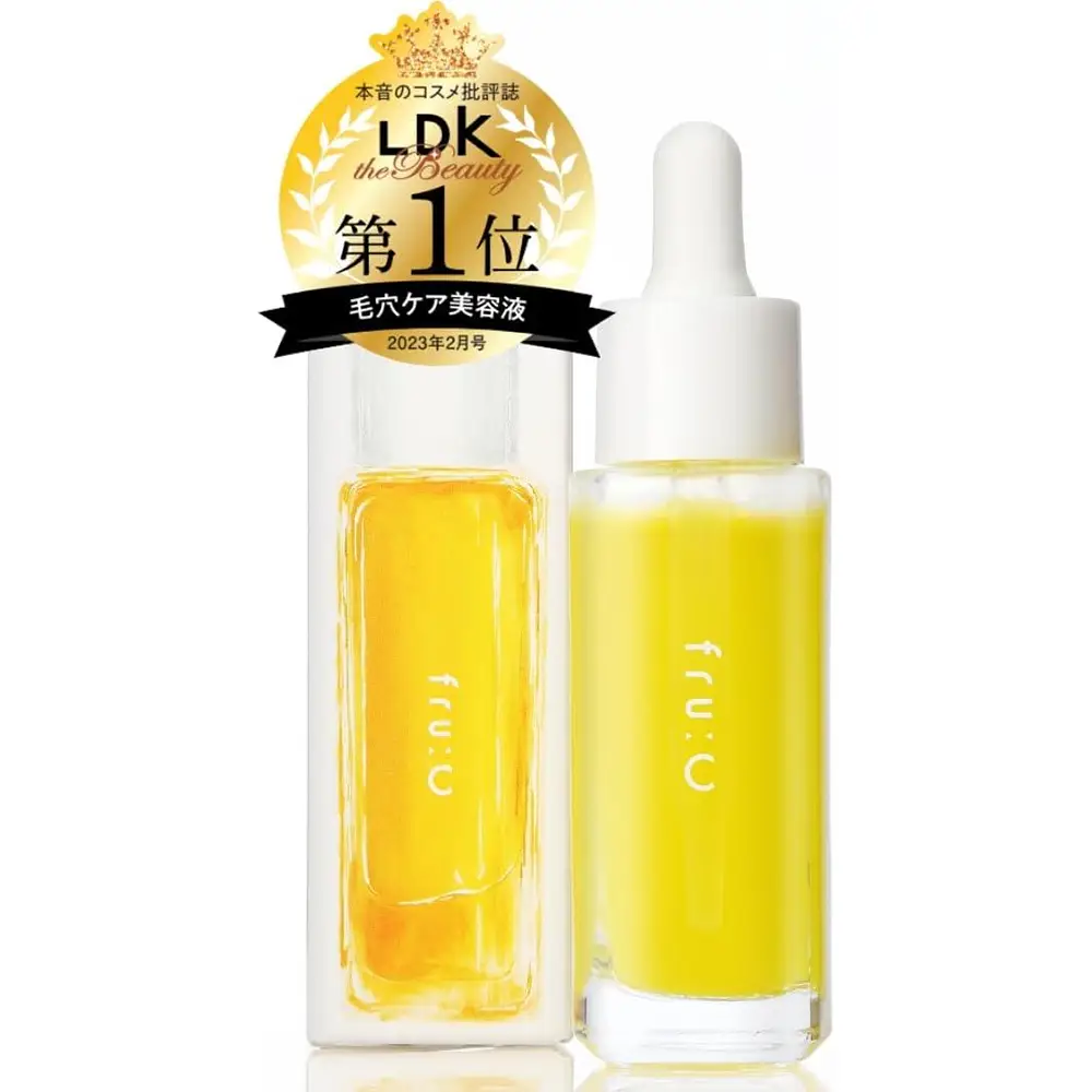 平价好用的美容精华fru:C Vitamin C Serum for Brightening and Anti-Aging Skincare日本fru:C 水果维生素C美容精华液 高浓度VC精华 五合一高浓度VC美容液 保湿美白收缩毛孔 28ml