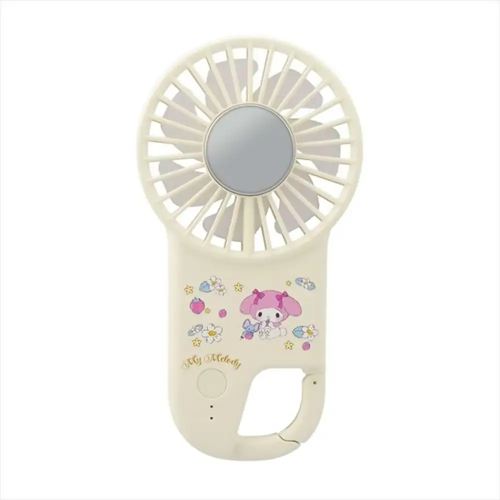 Handy Fan with LED Carabiner and Peltier Cooling Plate My Melody Design GH-FANHHT-MM by Greenhouse