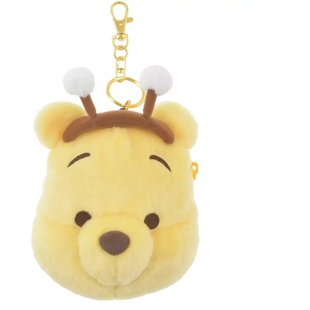 Winnie the Pooh Card Holder & Pass Case with Reel Type Honey Day Design – Product No: 4550586811362