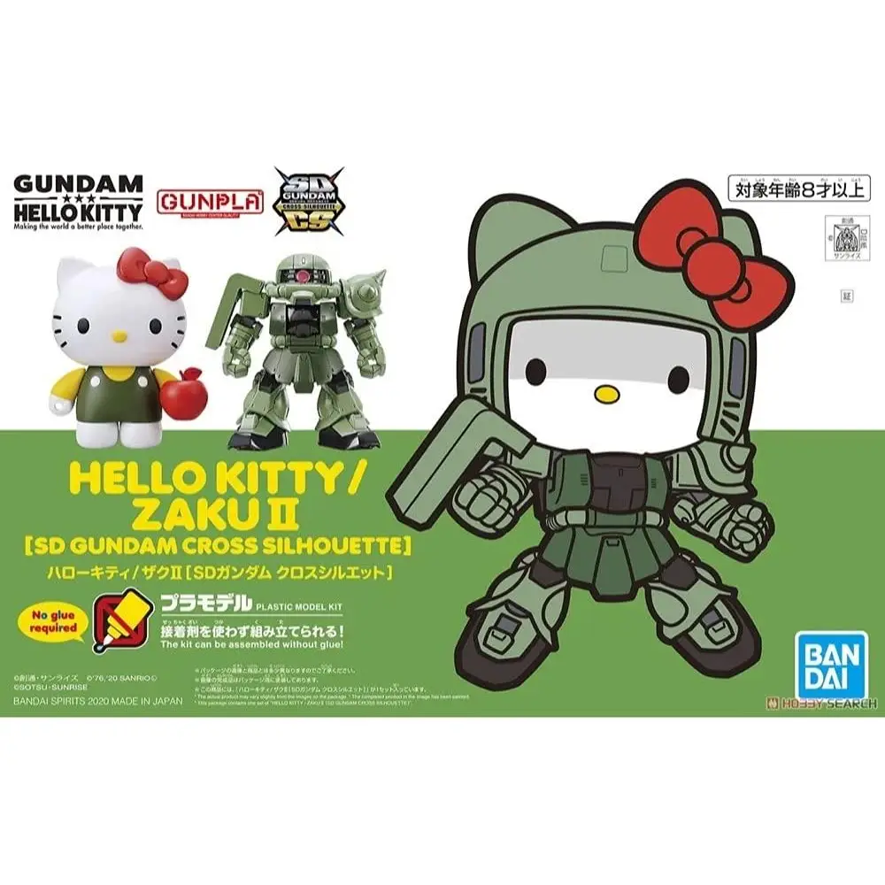 SD Gundam Cross Silhouette Hello Kitty / Zaku II Pre-Painted Model Kit 2554763