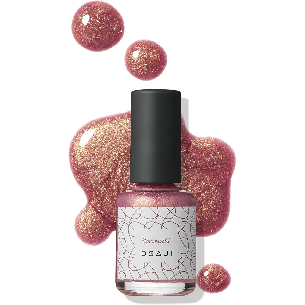 OSAJI Uplift Nail Color “Protects Nail Moisture / Fast-Drying Herbal Extracts, Beautiful Gloss, Vibrant Color” 13 Yorimichi / 10ml