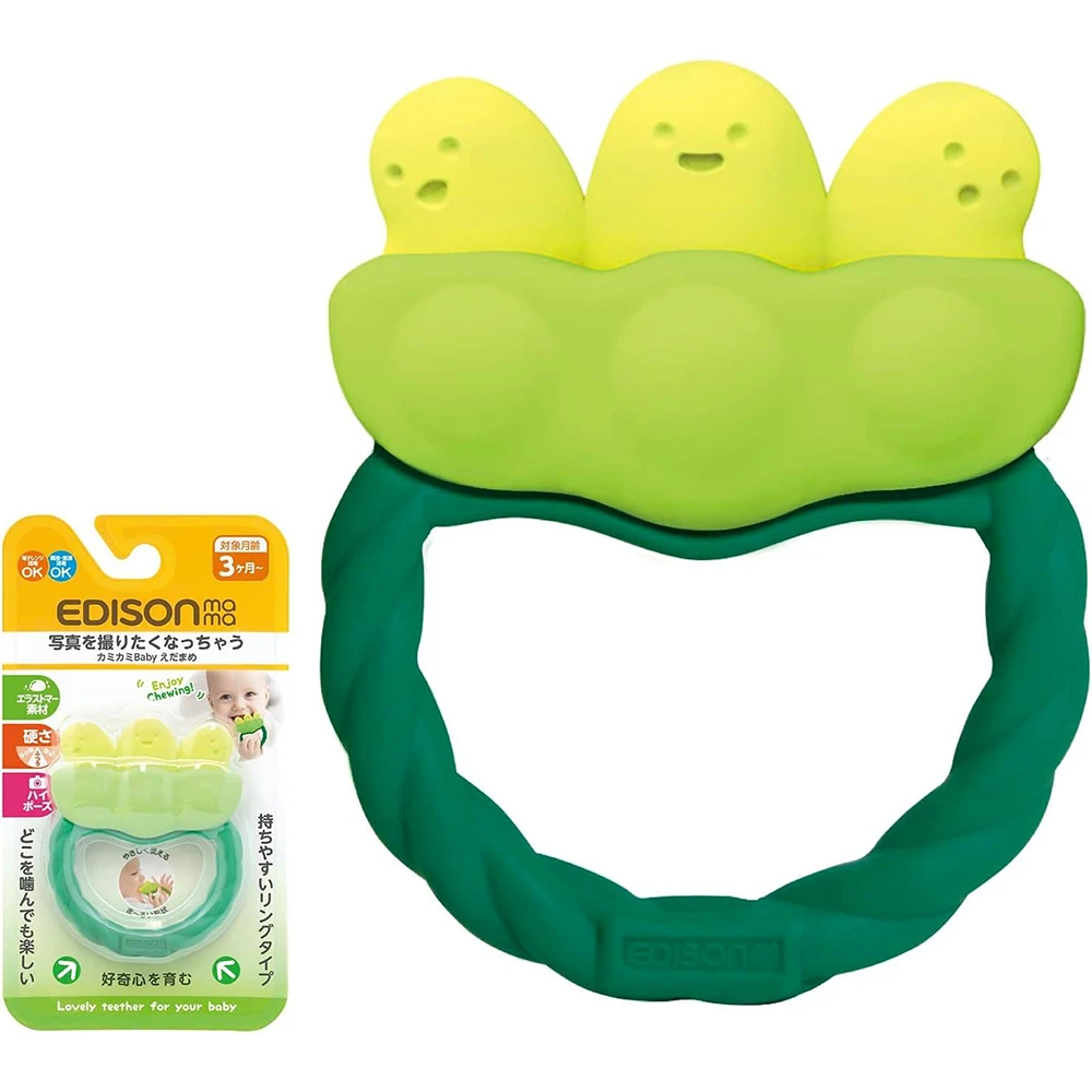 Edison Mama (Edison Mama) Thermoplastic Elastomer Kamikami Baby Edamame Green 1 pcs