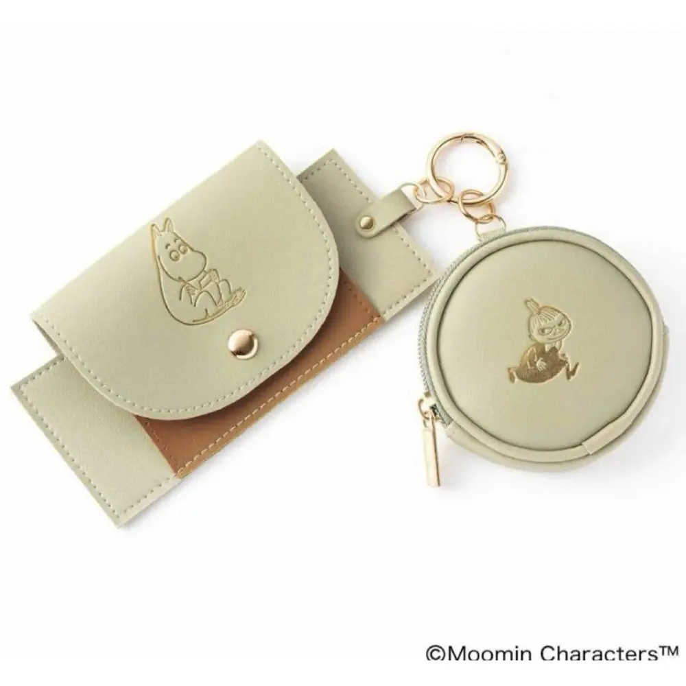 Nice Person October Issue Moomin Charm Type Glasses Case & Multi -Coin Case