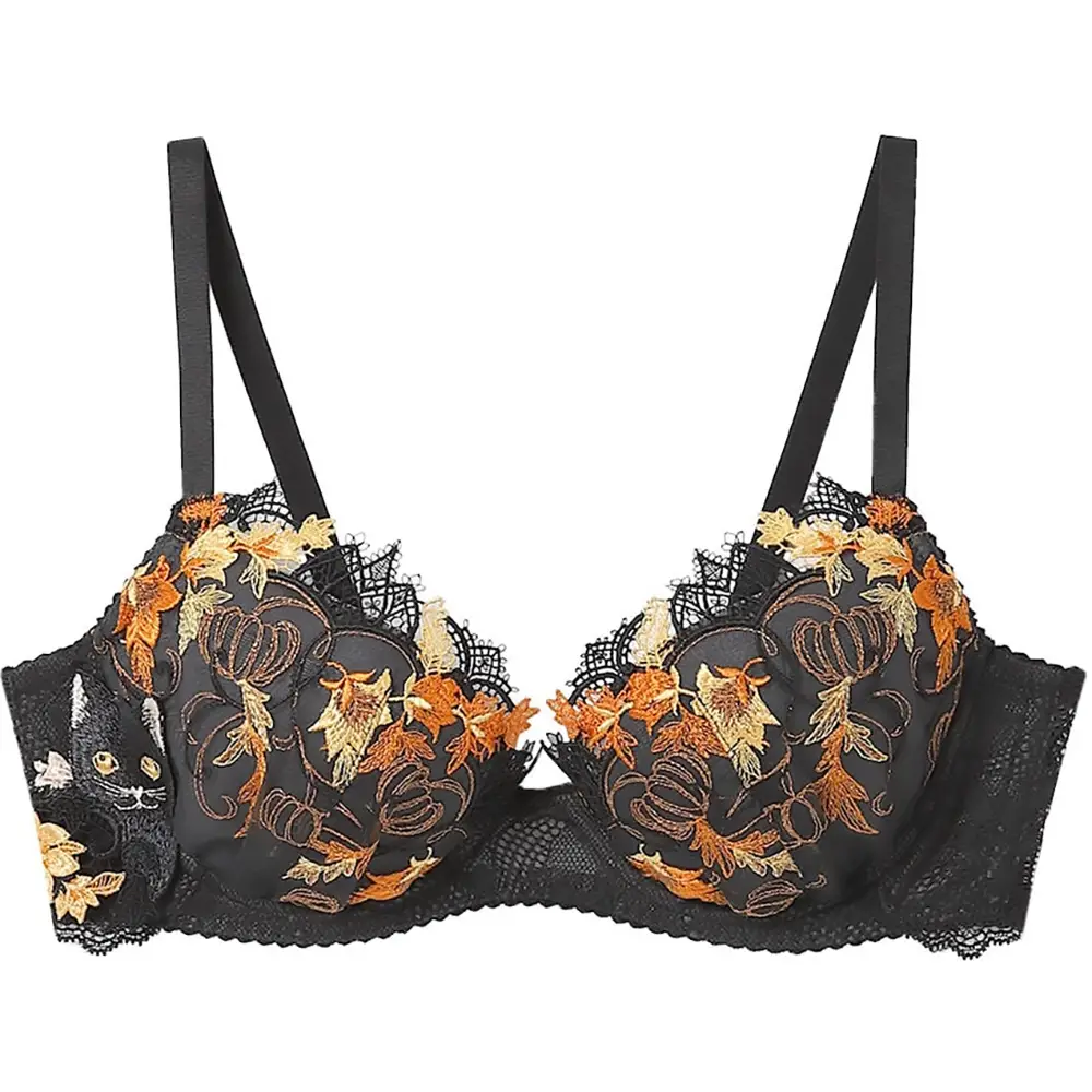 Unnana Cool [Cat And Witch'S Witch] Witch'S Cat Bra 3/4 Cup #Bl, D75