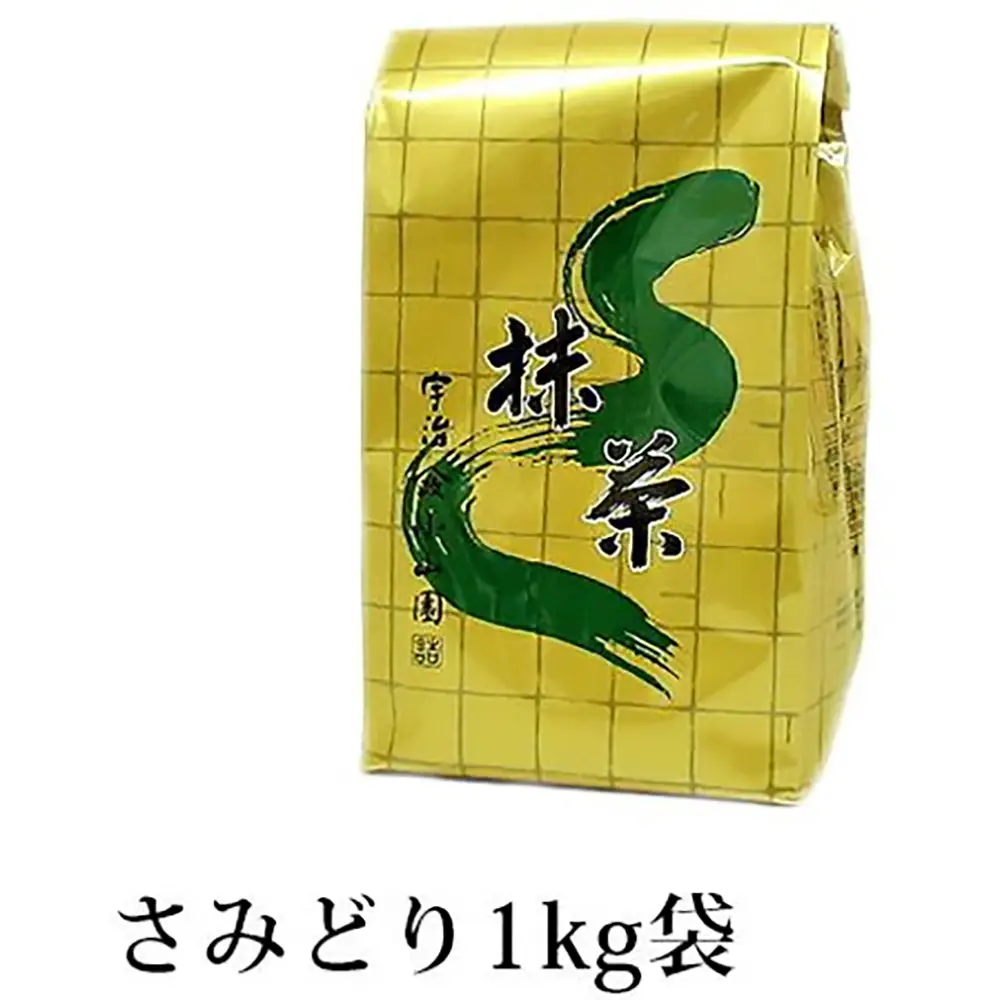 宇治山政小田园抹茶粉早绿绿茶粉1kg抹茶烘焙和果子西式糕点用袋装1kg装Yamashou Koyamaen Samidori 1kg Bag Uji Matcha for Tea Ceremony 宇治山政小田园抹茶粉早绿绿茶粉1kg抹茶烘焙和果子西式糕点用袋装1kg装Yamashou Koyamaen Samidori 1kg Bag Uji Matcha for Tea Ceremony