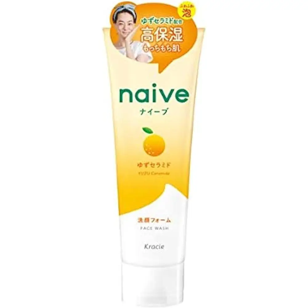 Naive Face Wash Foam (Contains Yuzu Ceramide)