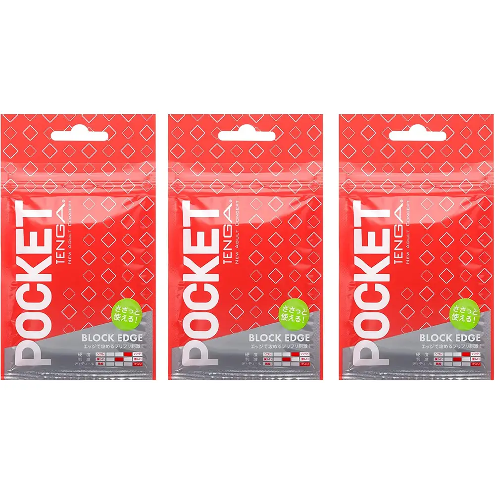 TENGA POCKET TENGA BLOCK EDGE,3