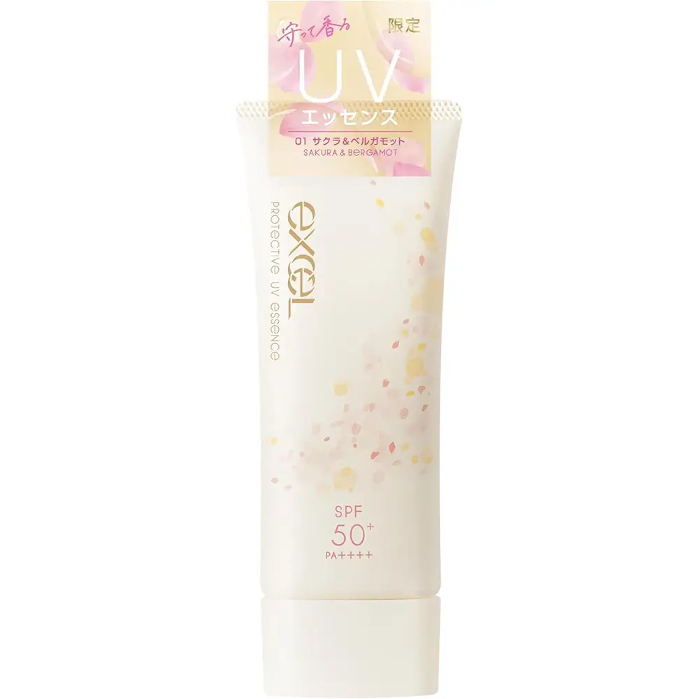 excel Protective UV Essence lb 01 Sakura & Bergamot Sunscreen for Face