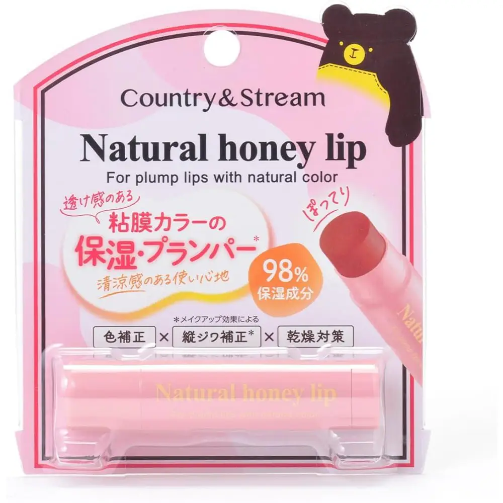 Country & Stream Lip Cream CP02 4.5g Moisturizing Plumper Lip Cream Transparent Mucous Color Honey Tint Country & Stream Lip Cream CP02 4.5g Moisturizing Plumper Lip Cream Transparent Mucous Color Honey Tint