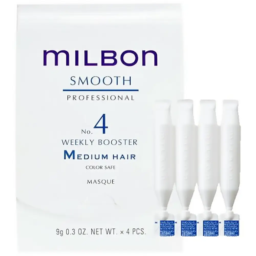 Global Milbon Smooth No.4 Weekly Booster Medium Hair 9g x 4 Global Milbon Smooth No.4 Weekly Booster Medium Hair 9g x 4