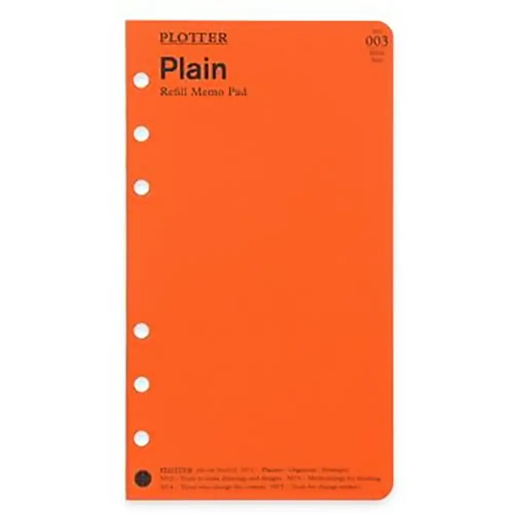PLOTTER Refill Memo Pad Plain 80 Sheets Bible Size 777-164-15 PLOTTER Refill Memo Pad Plain 80 Sheets Bible Size 777-164-15