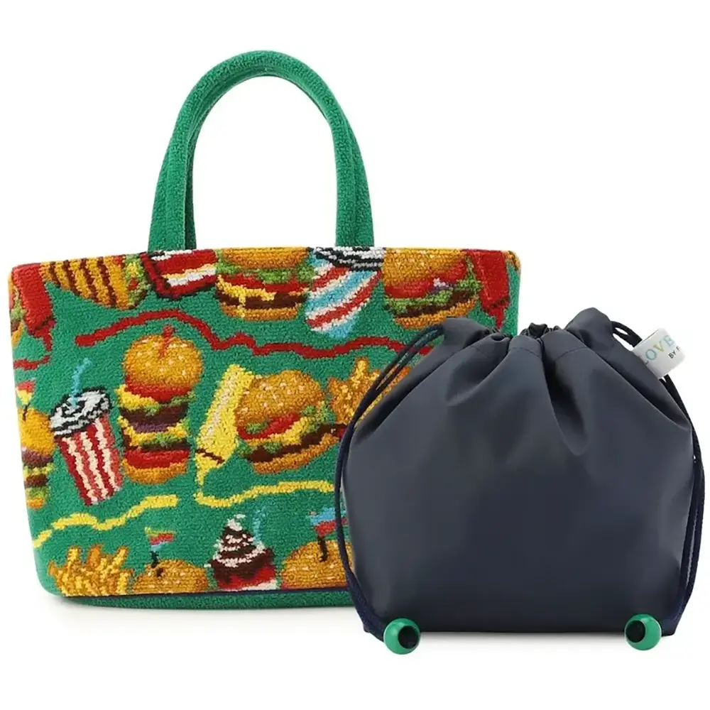 FEILER Burger Shop Drawstring Bag L BUR-257131 FEILER Burger Shop Drawstring Bag L BUR-257131